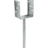 U-Pfostenträger 71 x 100 mm, mit Betonanker