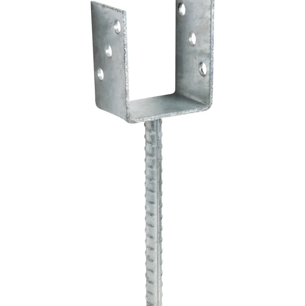 U-Pfostenträger 71 x 100 mm, mit Betonanker