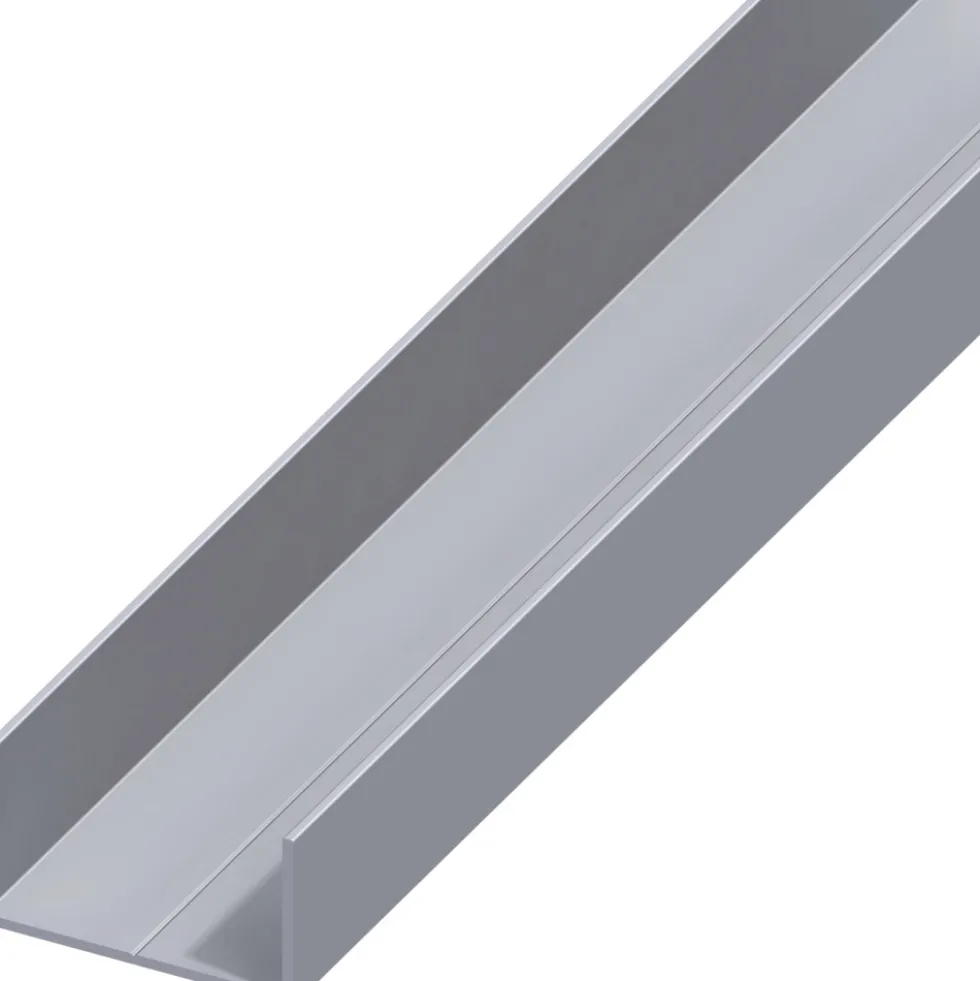 U-Profil Aluminium 1000 x 15,5 x 27,5 x 1,5 mm blank