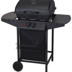 Vaggan BBQ-Gasgrill mit 2 Brennern schwarz - B-Ware