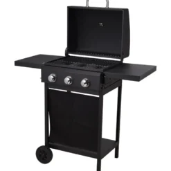 Vaggan BBQ Gasgrill mit 3 Brennern schwarz - B-Ware
