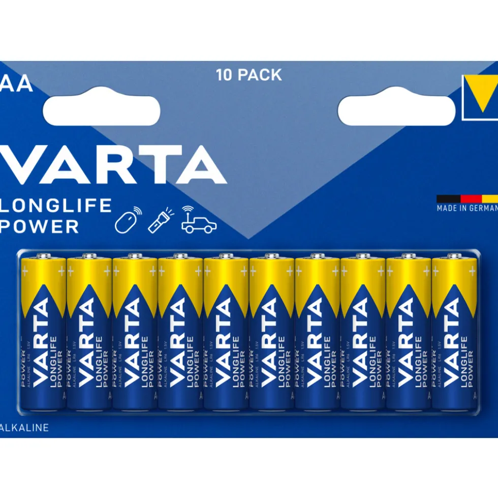 VARTA Alkaline-Batterie AA 1,5V 10er Packung