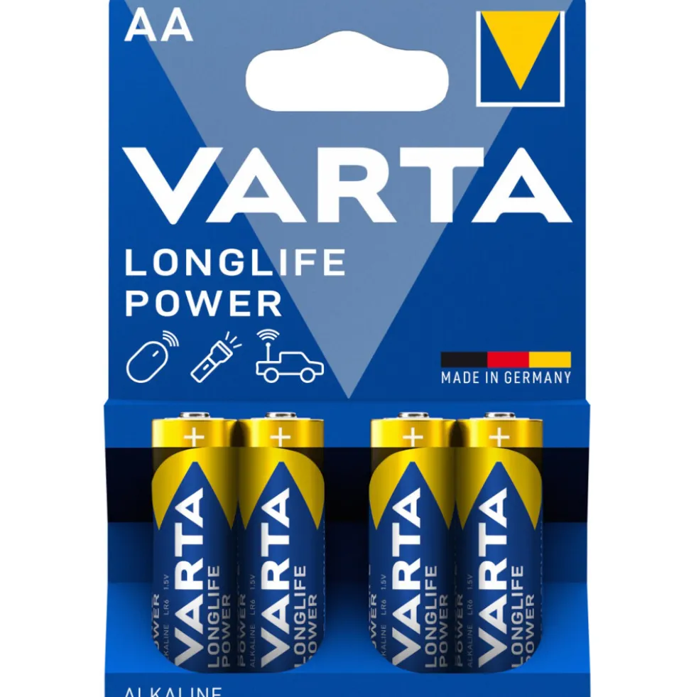 Varta Batterie AA 1,5 V Longlife Power 4 Stück