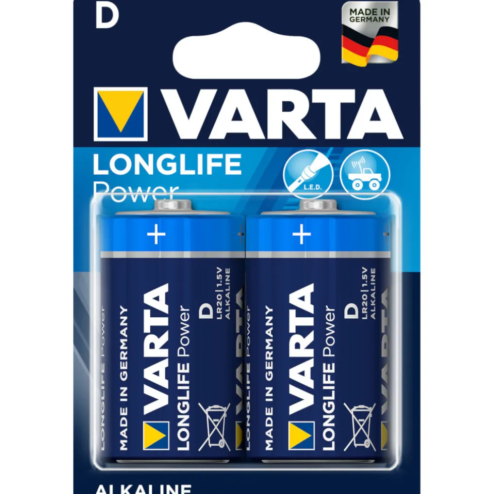 Varta Batterie D 1,5V High Energy 4920 LR20 Mono 2 Stück