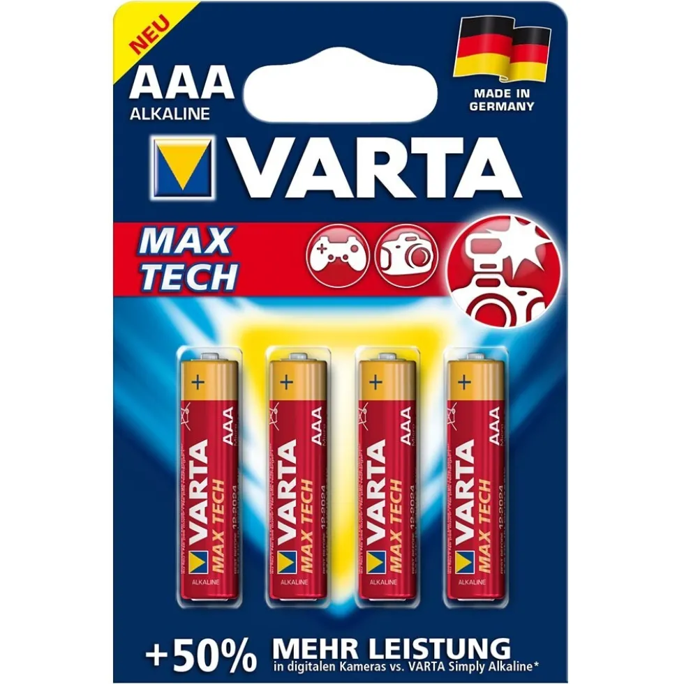 Varta Max-Tech LR03 AAA Micro 4er Blister