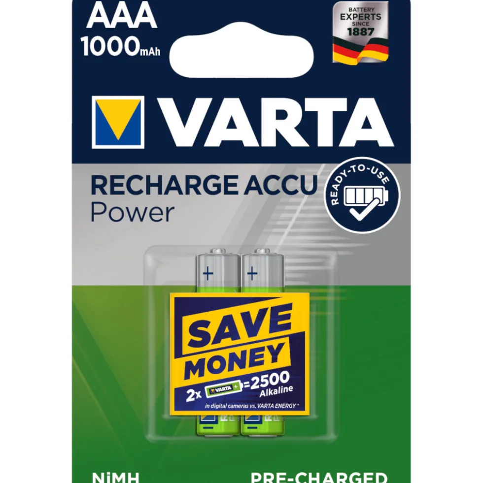 Varta NIMH-AAA Micro Ready2use 1000mAh 2er Blister