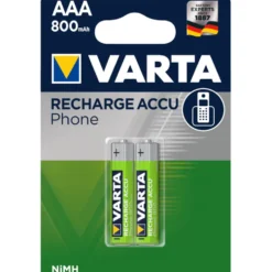 Varta Ni-MH Batterien Akku Phone AAA 2 Stück wiederaufladbar