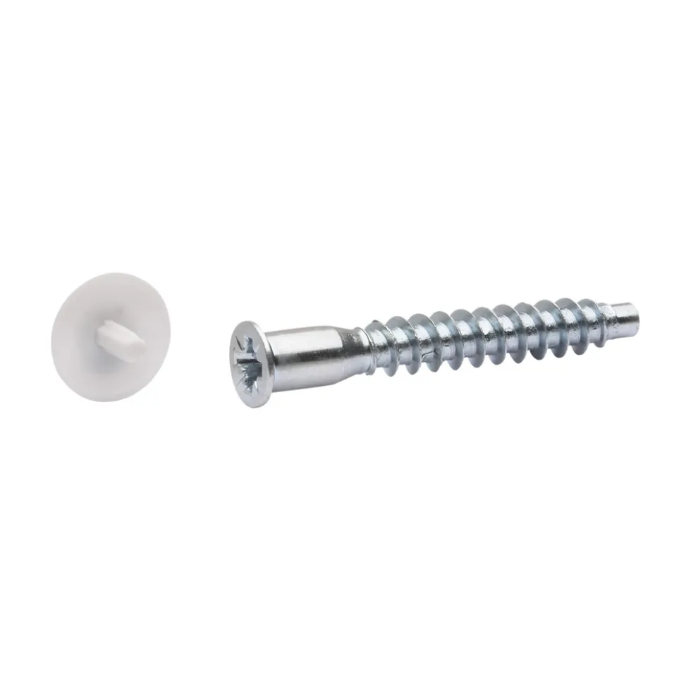 Verbindungsschrauben-Set Ø 7,0 x 50 mm mit Abdeckkappen, 8 Stück
