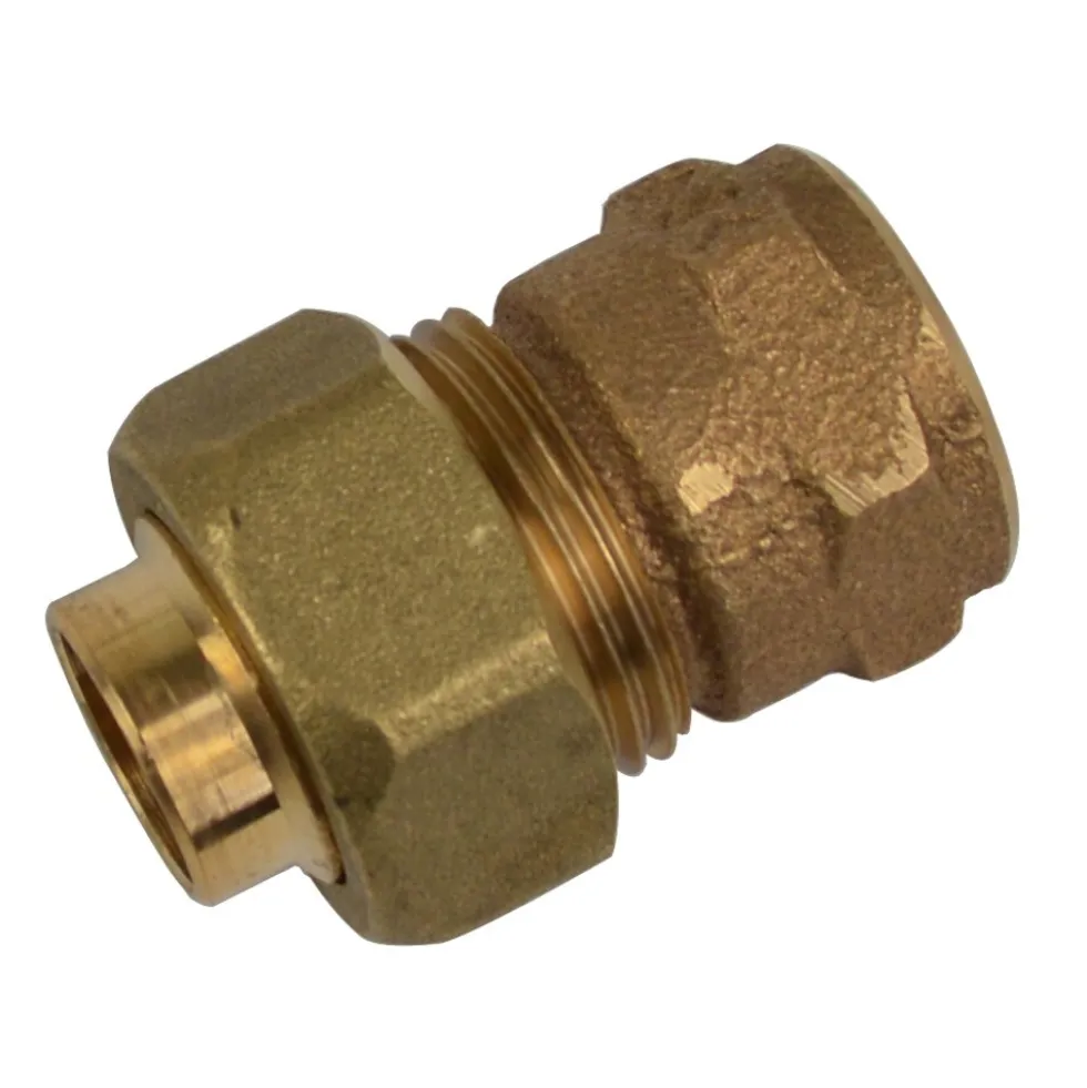 Verschraubung 18mm 1/2"IG konisch dichtend Rotguss