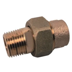 Verschraubung Rotguss konisch dichtend 22 mm x ¾" Aussengewinde