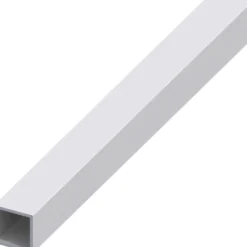 Vierkantrohr Aluminium eloxiert 1000 x 15 x 15 x 1 mm silberfarben