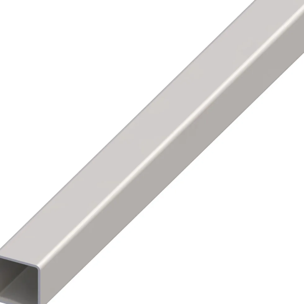 Vierkantrohr Stahl kaltgewalzt 2000 x 25 x 25 x 1,5 mm grau