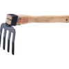 Vierzahnrechen mit Hartholzstiel 39 cm