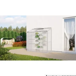 Vitavia Anlehn-Gewächshaus ''Styx'' 1300 Alu eloxiert HKP