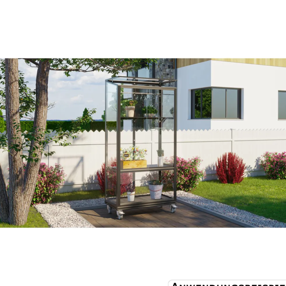 Vitavia Balkon-Gewächshaus "Stad" mit Rollfundament