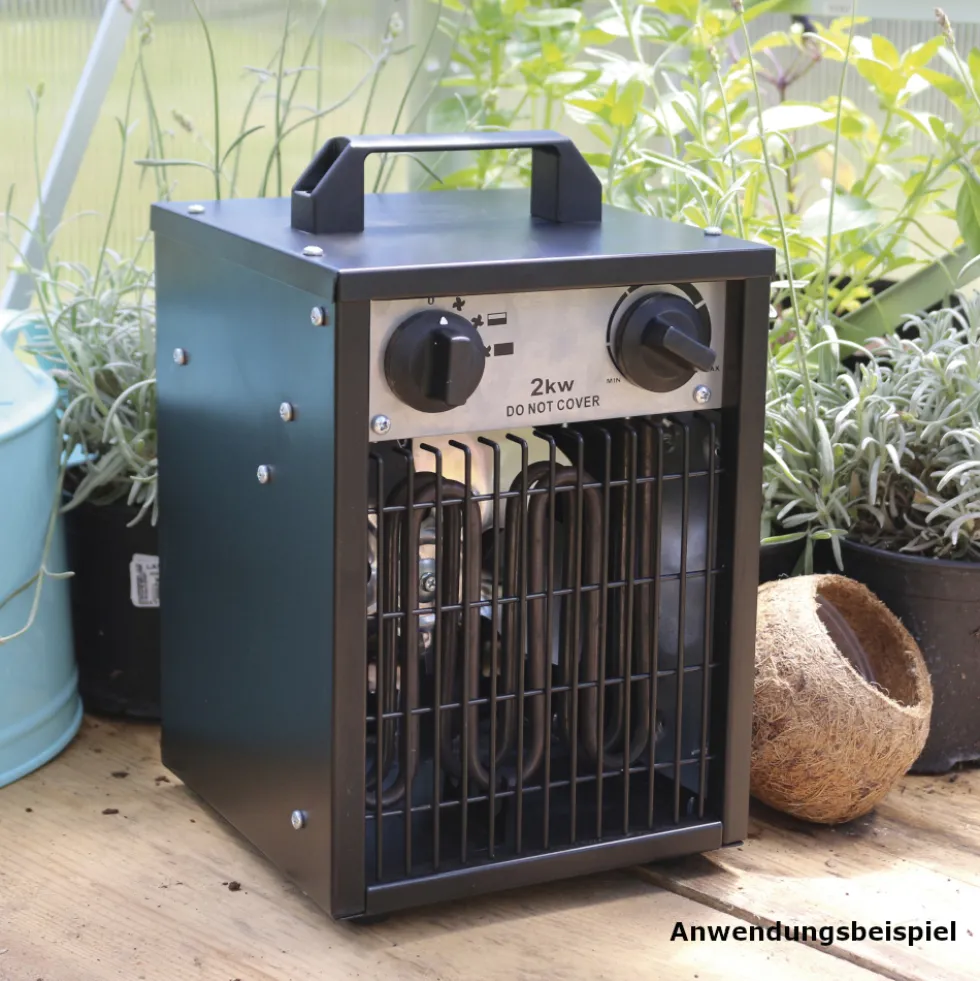 Vitavia Elektroheizung Cephei eckig mit 2 kW, für Gewächshäuser bis 30 m³