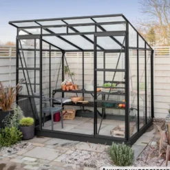 Vitavia Gewächshaus Freya 254 x 192 x 225 cm schwarz