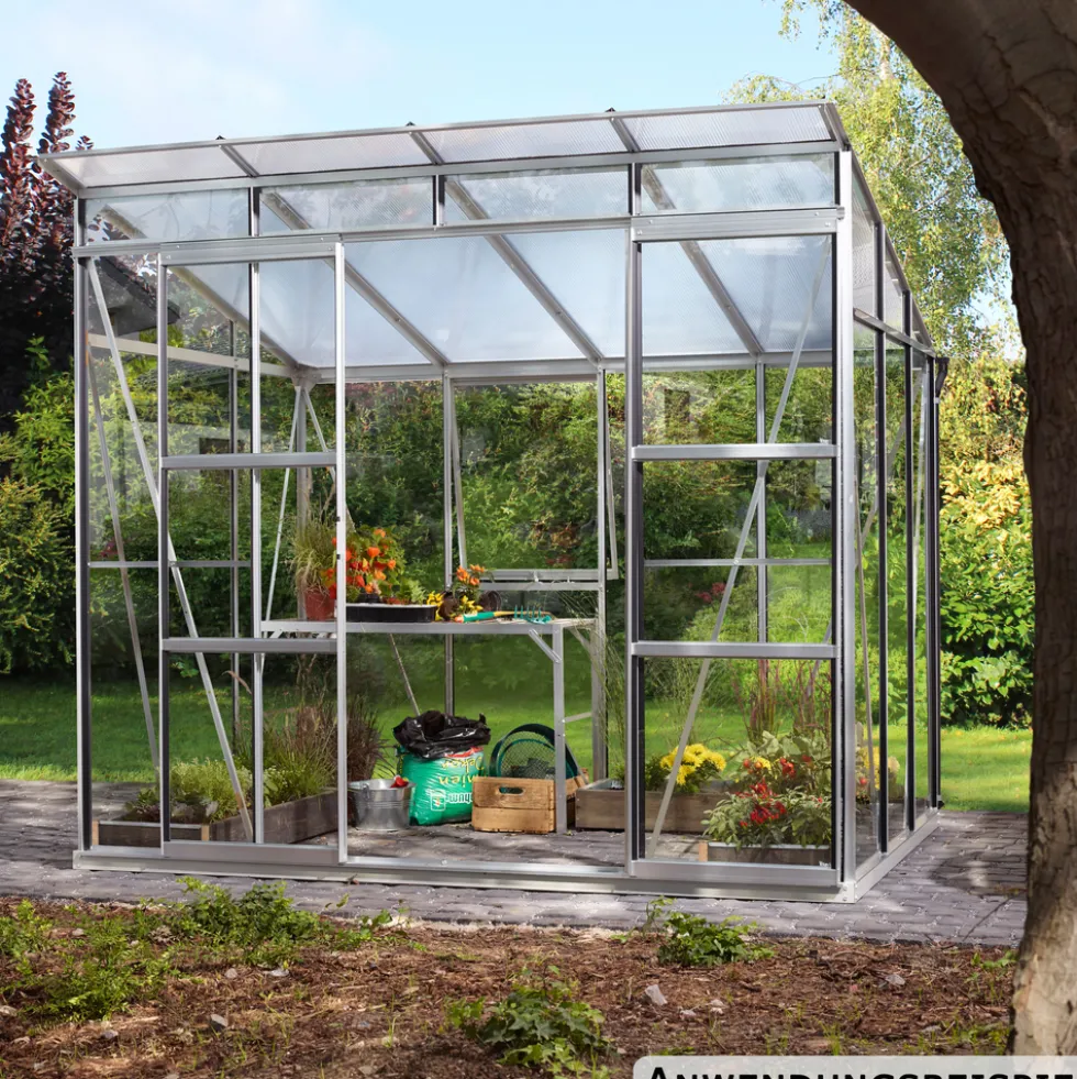 Vitavia Gewächshaus Freya 254 x 192 x 225 cm Alu eloxiert