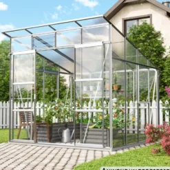 Vitavia Gewächshaus Freya 254 x 254 x 240 cm Alu eloxiert
