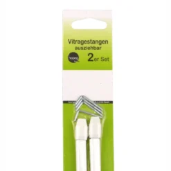 Vitragestangen ausziehbar 2 Stück 40 – 60 cm
