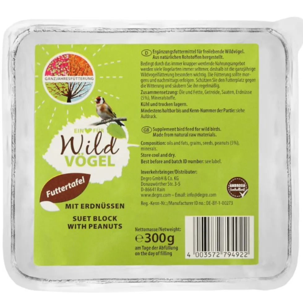 Vogelfutter Buffet mit Erdnüssen 300 g