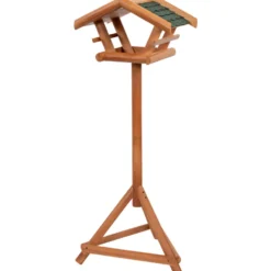 Vogelfutterhaus Holz 101 cm mit Fuß