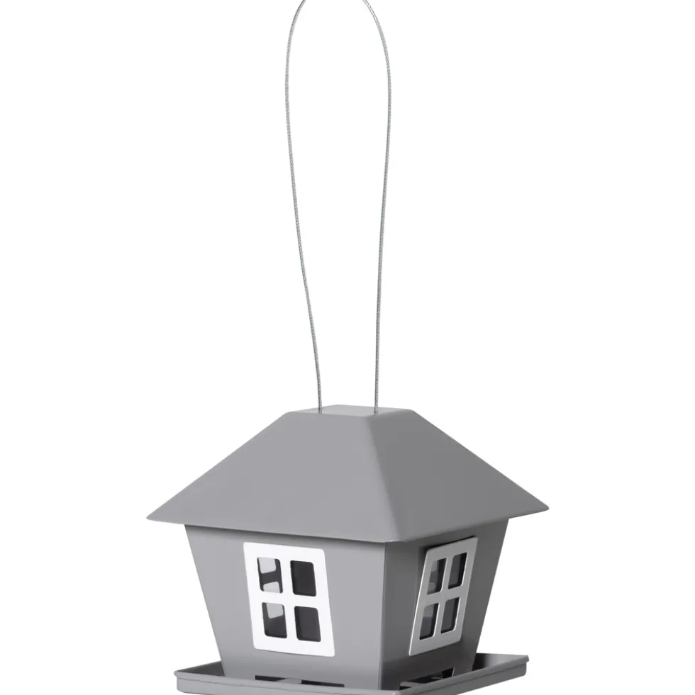Vogelfutterhaus mit Solar-LED-Beleuchtung
