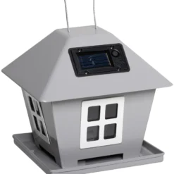Vogelfutterhaus mit Solar-LED-Beleuchtung