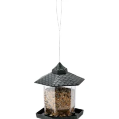 Vogelfutterhaus zum Aufhängen, silber, kupfer oder grün