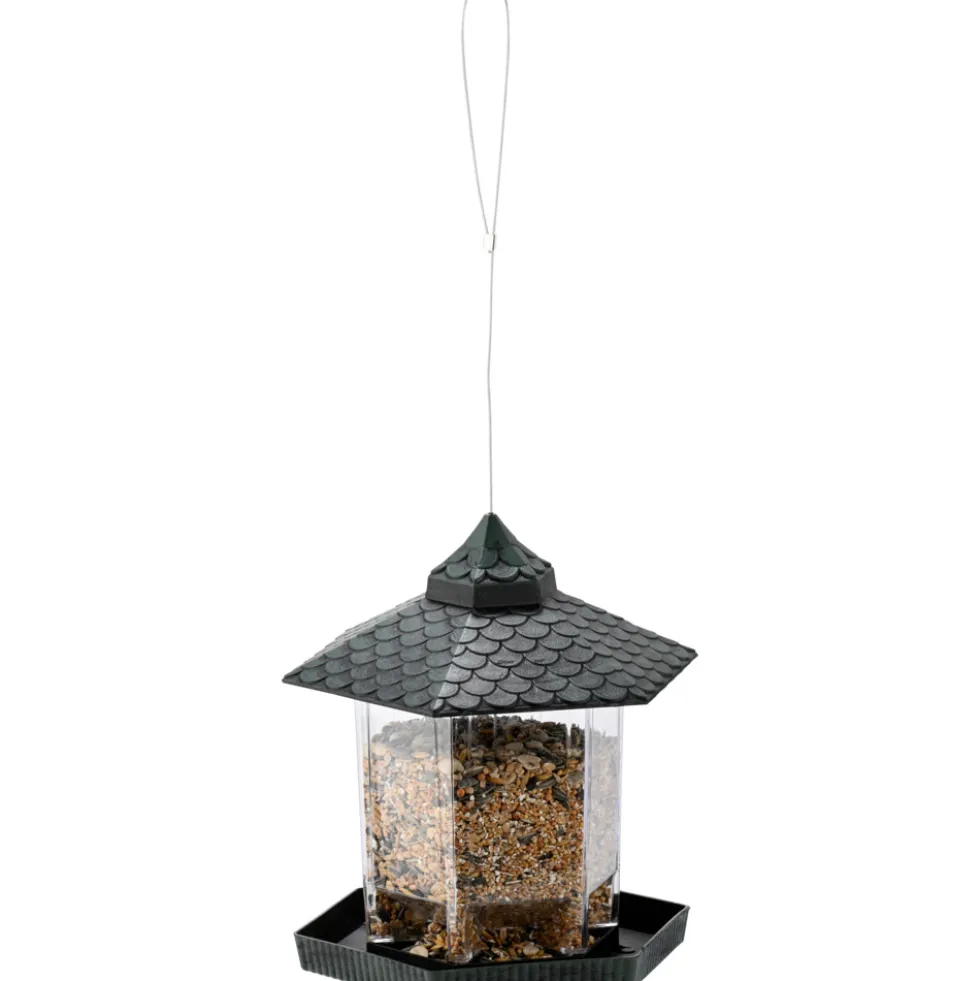 Vogelfutterhaus zum Aufhängen, silber, kupfer oder grün