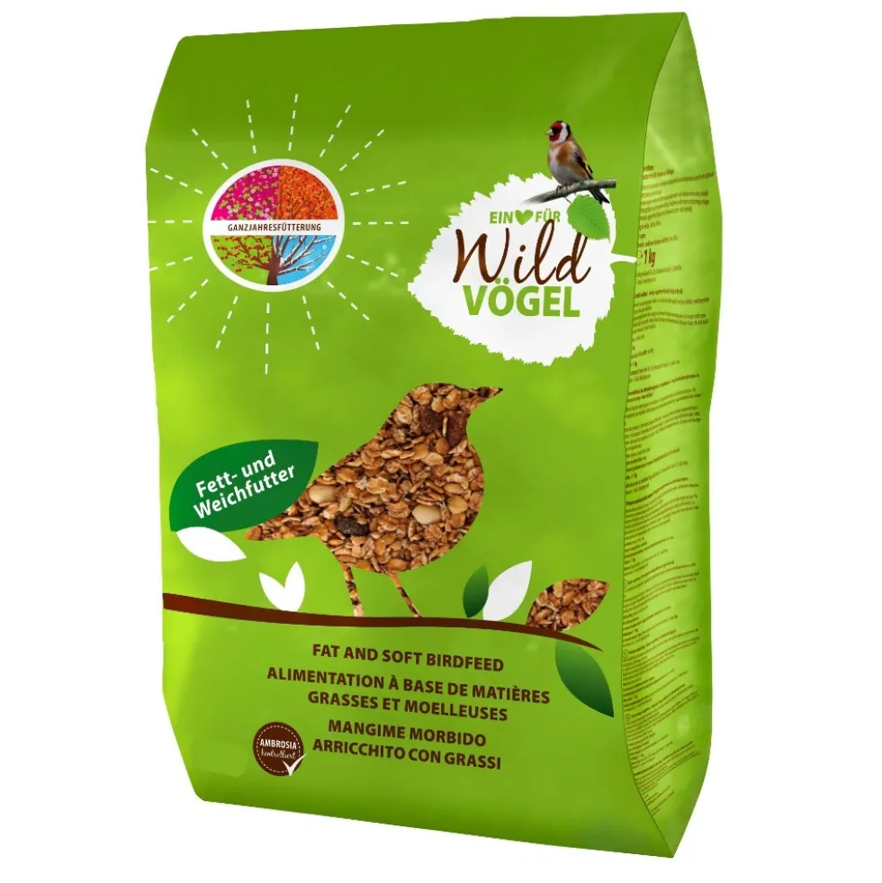 Vogelfutter 1 kg spezielles Fett- und Weichfutter