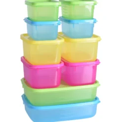 Vorratsdosen Set 10-teilig Kunststoff mit Deckeln - B-Ware