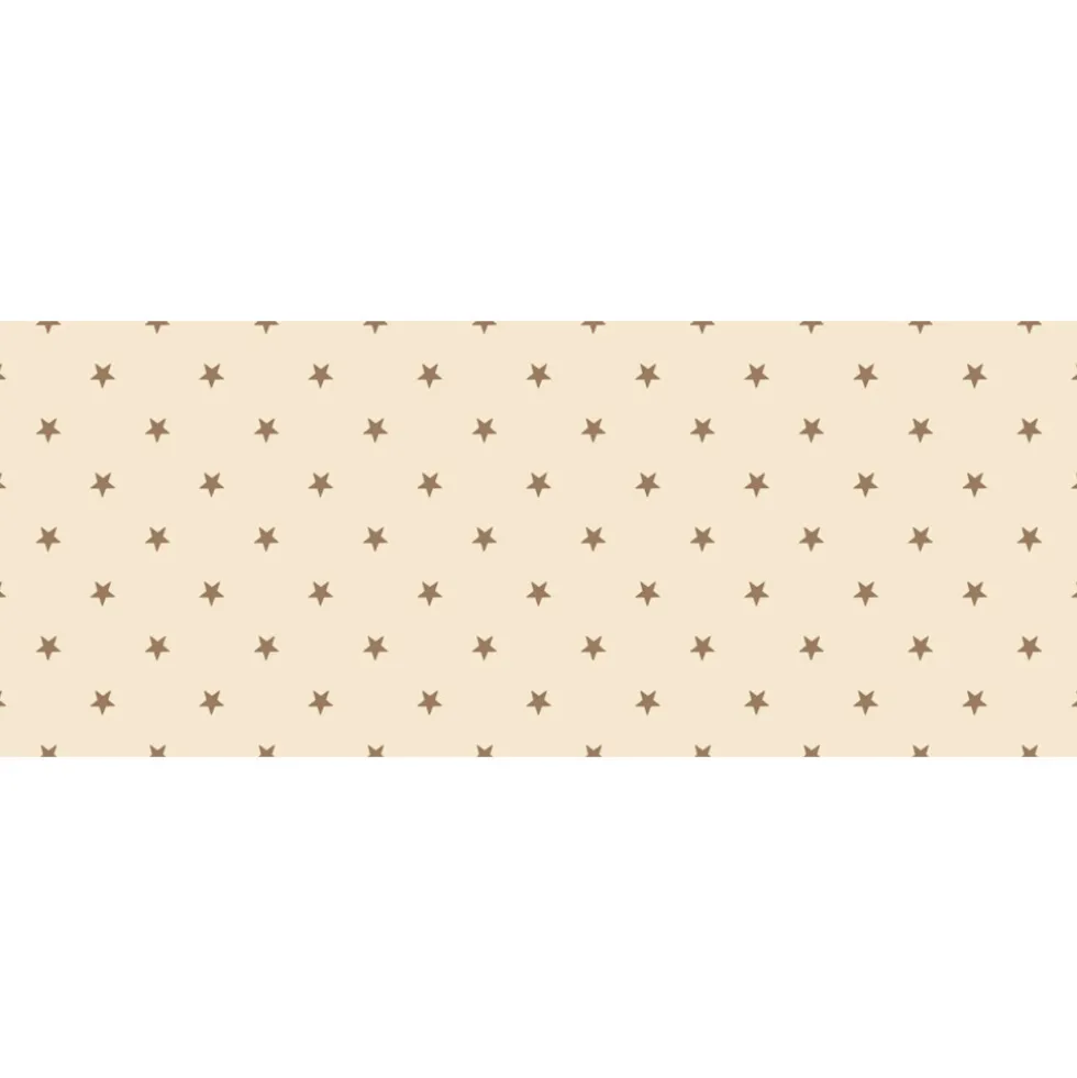 Wachstuch 1,40m Star creme/gold
