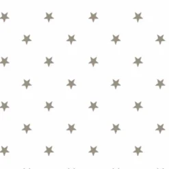 Wachstuch 1,40m Star weiß/silber