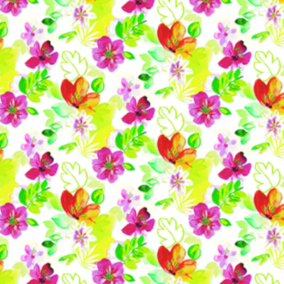 Wachstuch Tischdecke Blume, Meterware mit 140 cm Breite