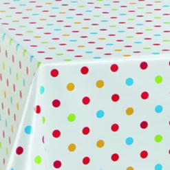 Wachstuch Tischdecke Dottie bunt, Meterware mit 140 cm Breite