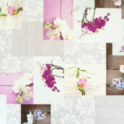 Wachstuchtischdecke Orchidee, Meterware mit 140 cm Breite