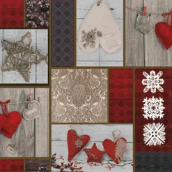 Wachstuch X-Mas 1,40m Coeur