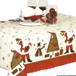 Wachstuch X-Mas 1,40m Nikolaus