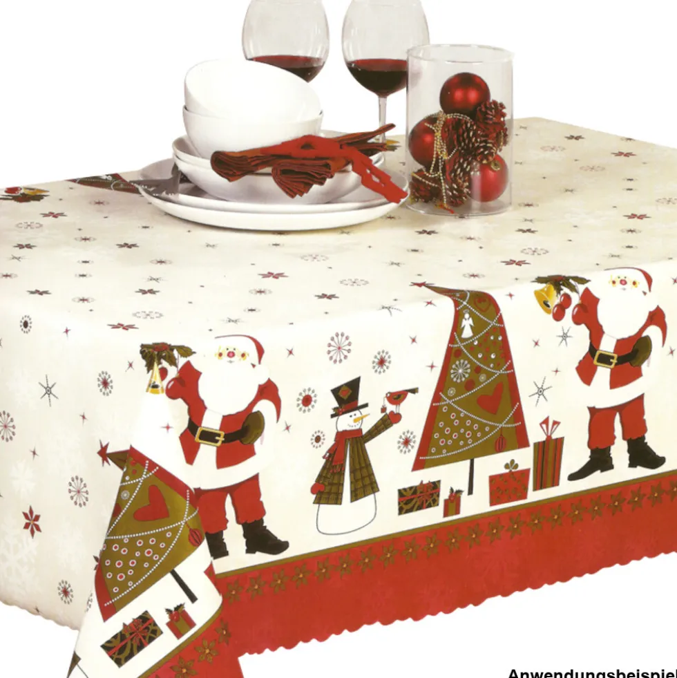 Wachstuch X-Mas 1,40m Nikolaus