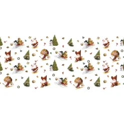Wachstuch X-Mas 1,40m Schneemann weiß