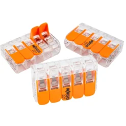WAGO Compact Verbinderklemme 5-polig, 0,14 - 4 mm², 3 Stück