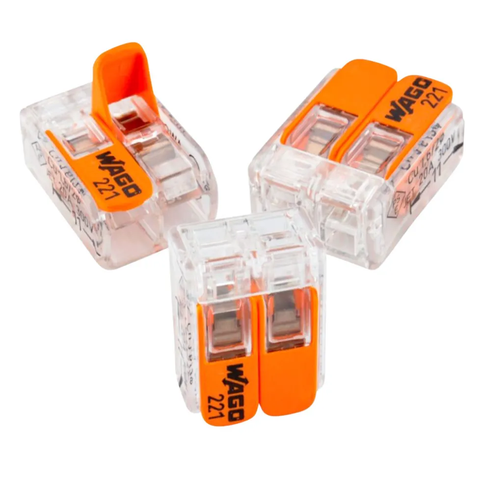 WAGO Compact Verbinderklemme 2-polig, 0,14 - 4 mm², 3 Stück