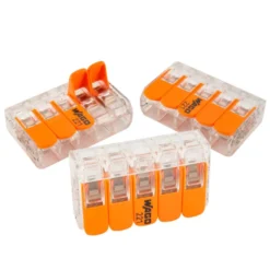 WAGO Compact Verbinderklemme 5-polig, 0,14 - 4 mm², 15 Stück