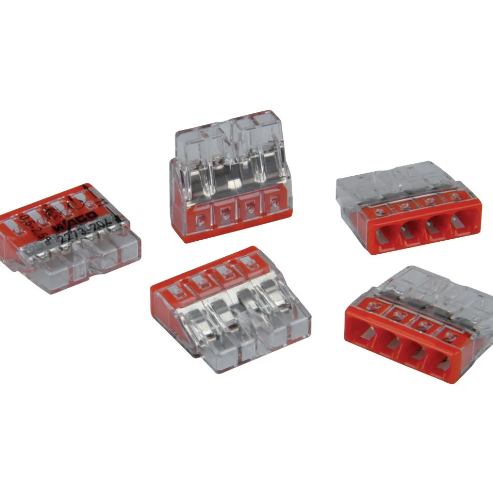 WAGO Dosenklemme Compact 4-polig 0,5 - 2,5mm² 3 Stück