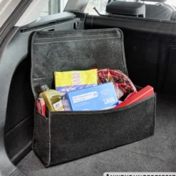 Walser Kofferraumtasche Größe L aus Nadelfilz in Grau