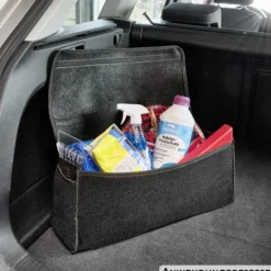 Walser Kofferraumtasche Größe L aus Nadelfilz in Grau