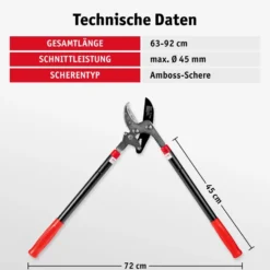 WALTER Getriebe-Astschere mit Teleskopfunktion