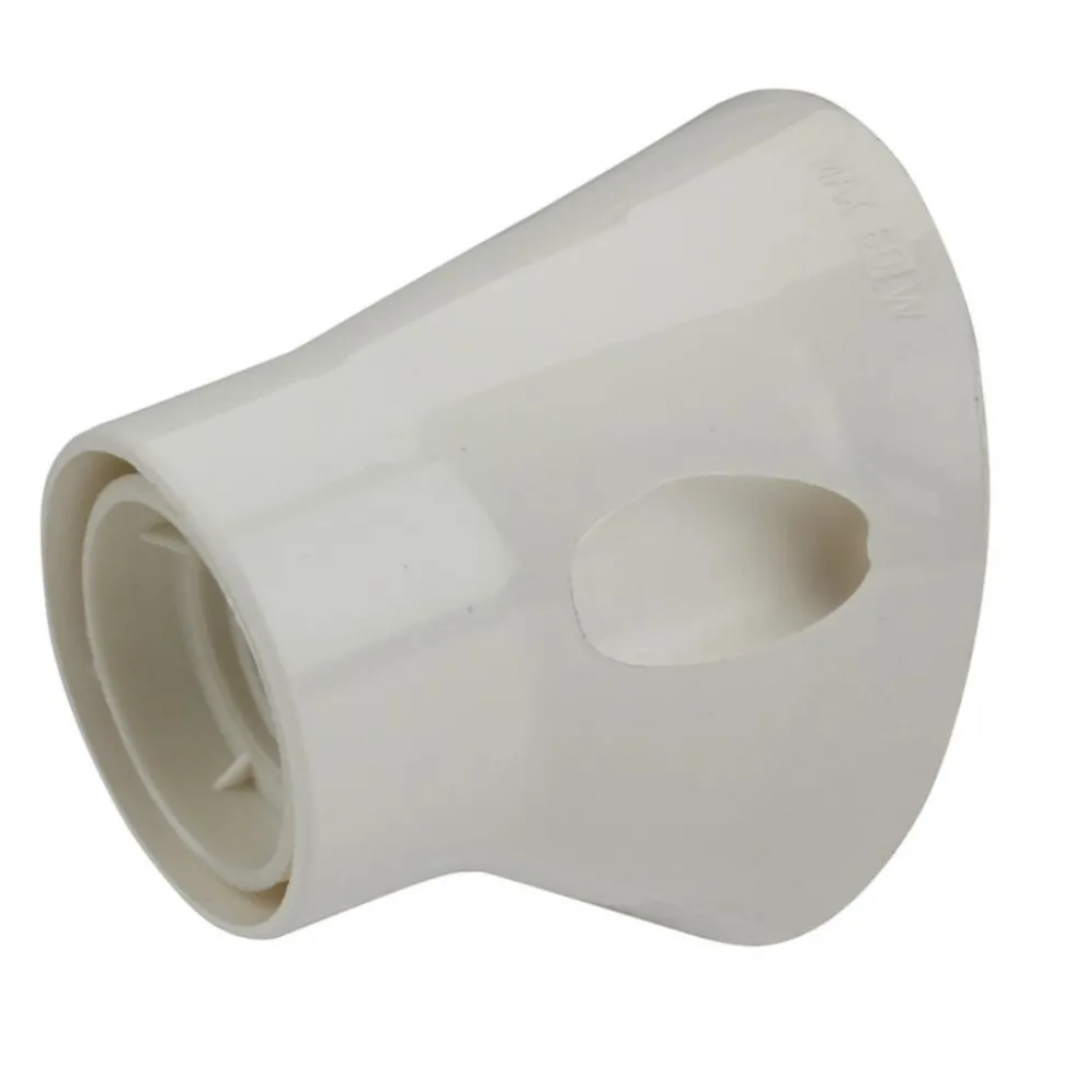 Wandfassung E27 weiß schräge Ausführung
