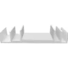 Wandregal 3er-Set weiß 30/45/60 x 15 x 10 cm